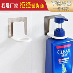 Hanging shower soap holder, wall-mounted bathroom shampoo hanger, no-drill bathroom hand soap hook, adhesive storage rack for bathroom items