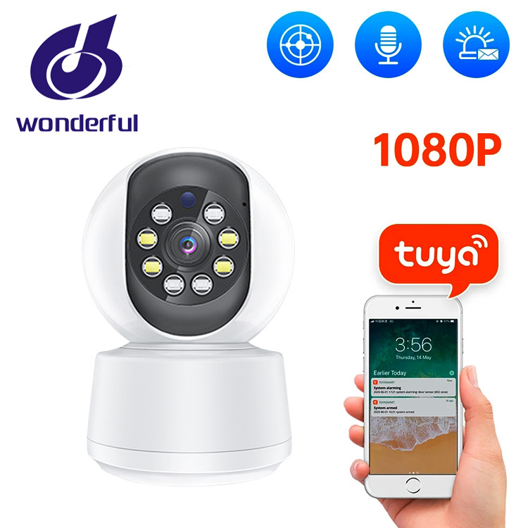 1080P涂鸦摄像头200W高清夜视Tuya 300W网络无线wifi CCTV camera|ru