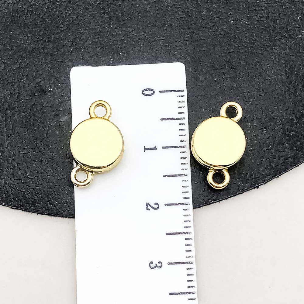 1 kc gold round magnet buckle 15*9mm-1.6g-19848