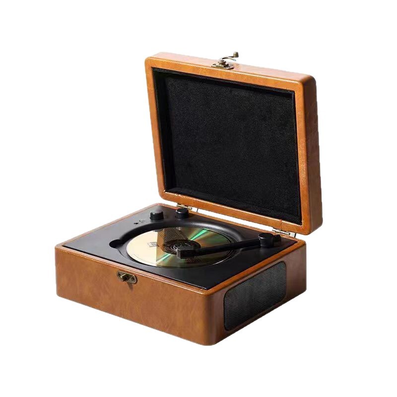 巴音箱cd機レトロ音楽レコードアルバムbluetoothスピーカープレーヤー音響ディスクプレゼント|undefined