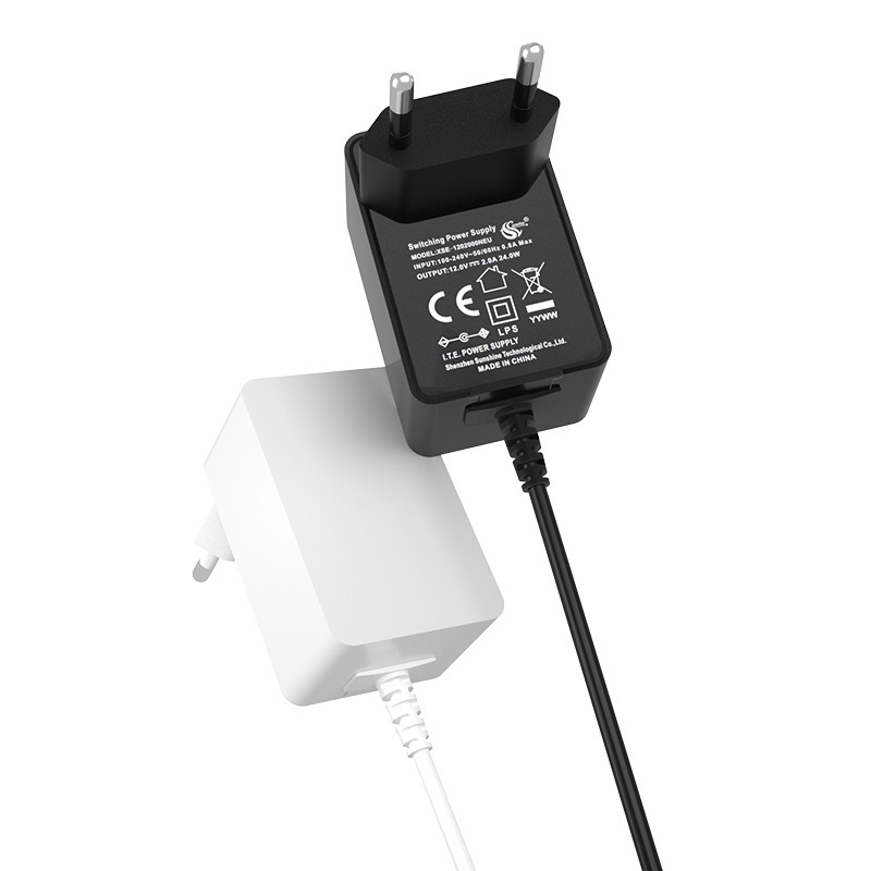 12v2a電源アダプタヨーロッパ規格ce認証充電器LEDランプルータ24v1a電源アダプタ付き|undefined