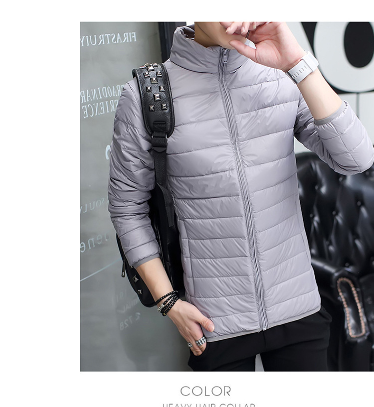 Chaqueta de algodón acolchada para hombres 2023 nueva chaqueta ligera de algodón acolchada de tamaño extra grande ropa de trabajo corta para hombres abajo abrigo de algodón acolchado abrigo de invierno para hombres