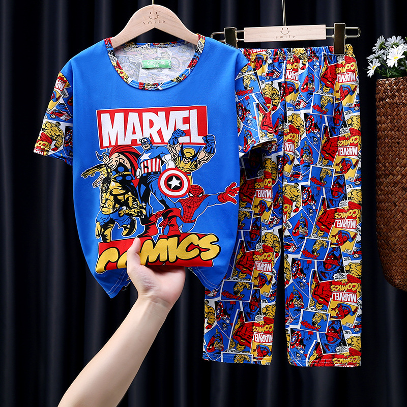 Z-Conjunto corto y largo-héroe azul