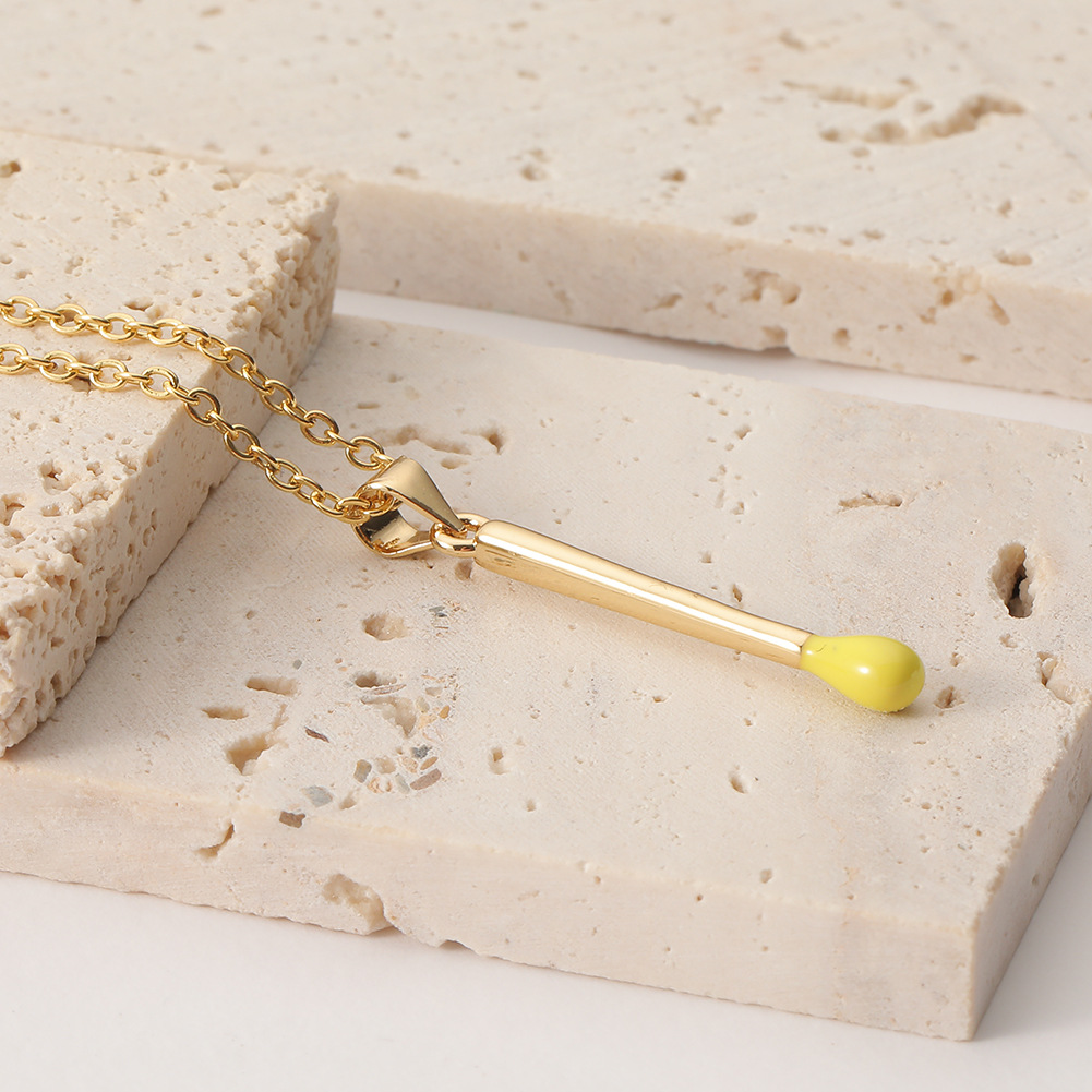 new womenu0027s jewelry copper real gold plated pendant match head necklace