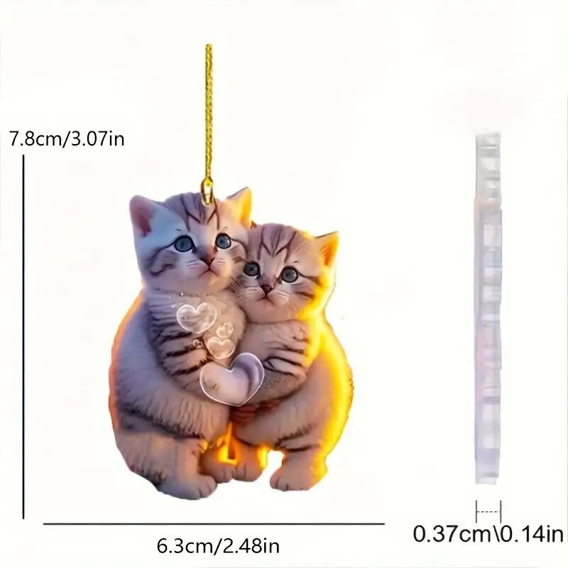 Couple Cat Ornament Image 6