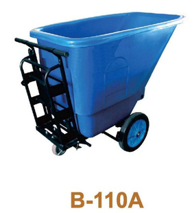 Wholesale super treasure B- 110A push dump truck large 450L small 350 liter B- 110B cleaning truck