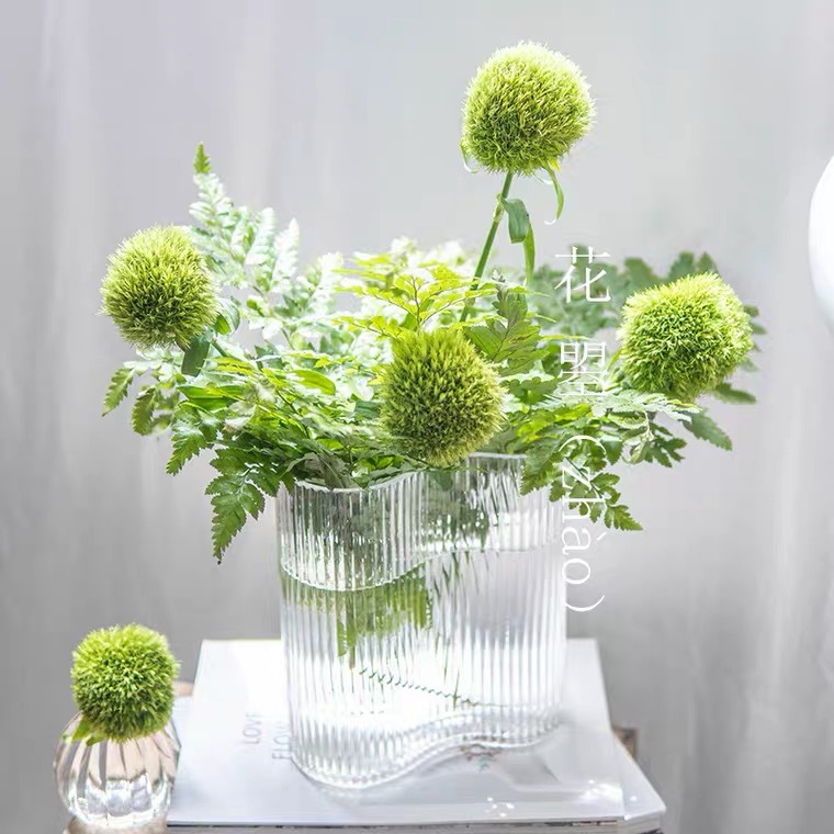 Transparent glass creative decorative flowers for home use