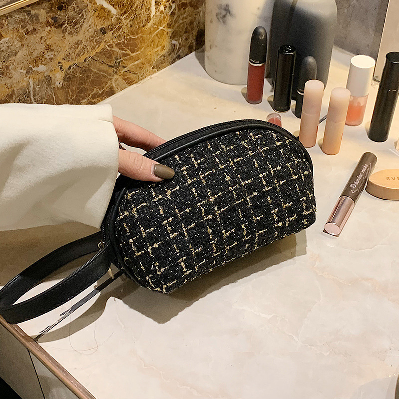 小香風化粧バッグネット赤手化粧バッグ大容量化粧品収納バッグ超火貝殻バッグ洗面バッグ|undefined
