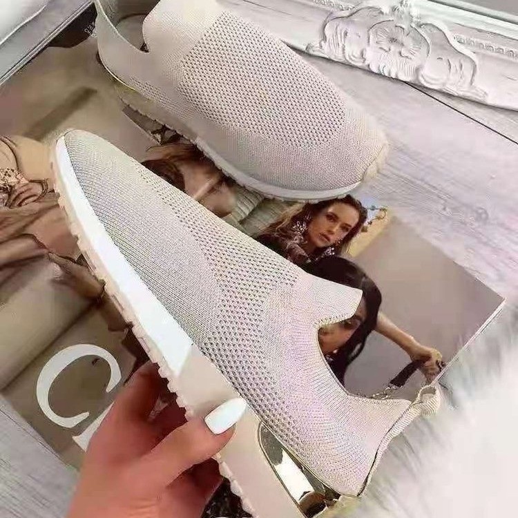 

Flying Knitted Socks Shoes Elastic Women's Shoes