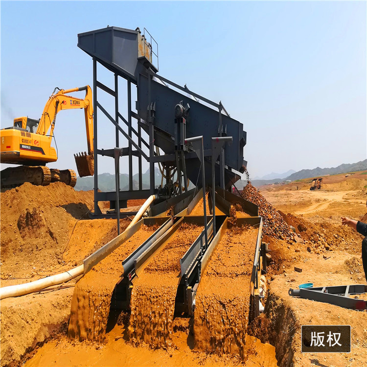 振动筛选金设备 矿山选金机械 沙金选金水力选矿设备