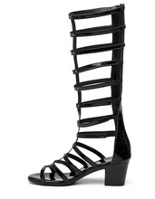 罗马凉鞋女夏2020新款高筒粗跟韩版镂空凉靴女（高6）