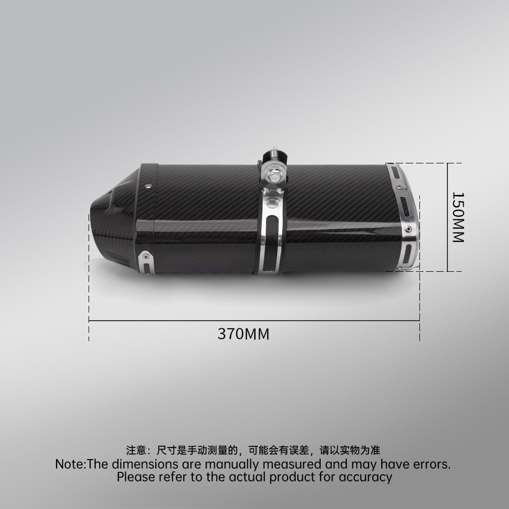 CBR600RR F5 stainless steel split mid-section exhaust pipe set with carbon fiber tail section silencer, non-destructive installation