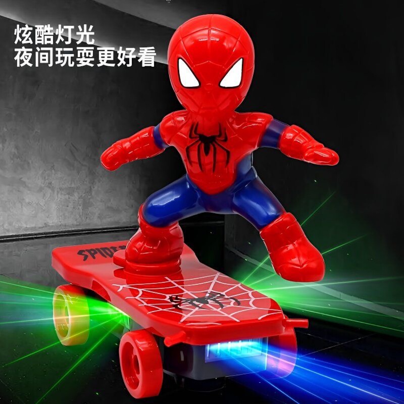 スクーター Douyin 電動スタント大型おもちゃの車スパイダーマンスクーターアベンジャーズスケートボードレースの味|undefined