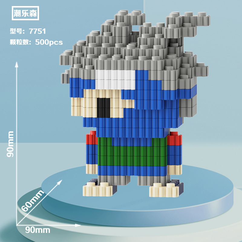 Noche puesto en el mercado de suministro al por mayor de partículas de diamante en miniatura bloques de construcción de juguete de montaje de partículas juguetes regalo educativo descompresión