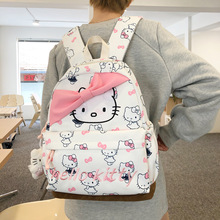 外贸新儿童大容量双肩包小学生轻便双肩背包卡通可爱潮流印花书包