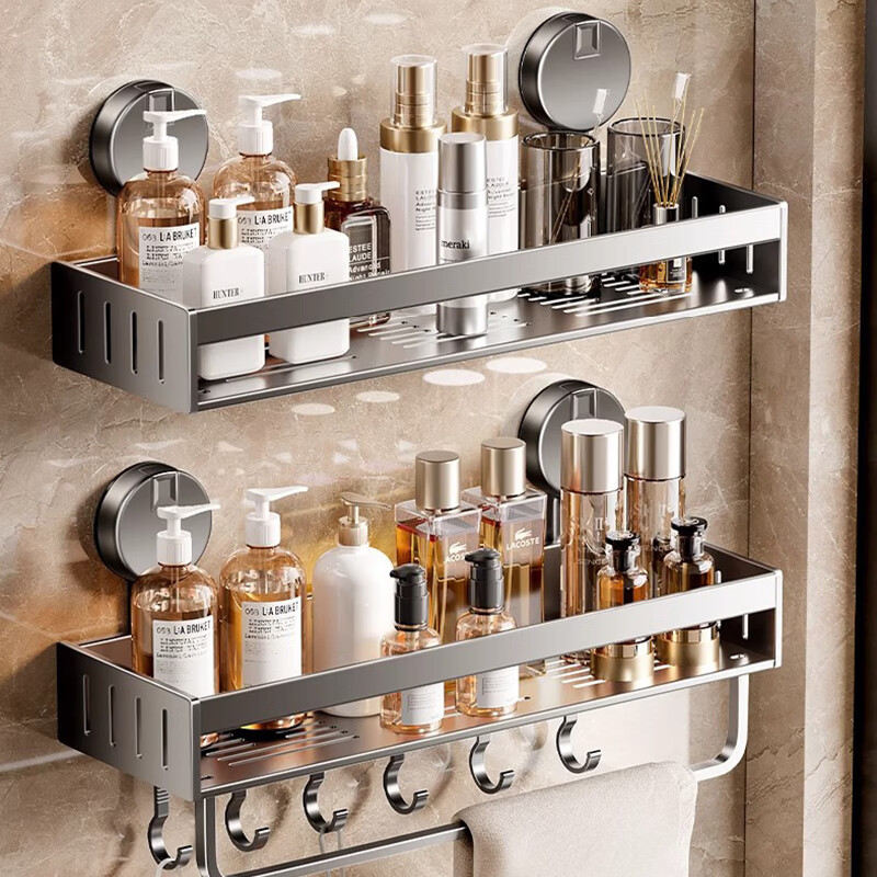 Suction Cup Storage Rack Bathroom Toilet Punch-Free Washstand Wall-Mounted Wall-Mounted Toilet Toilet Storage Rack