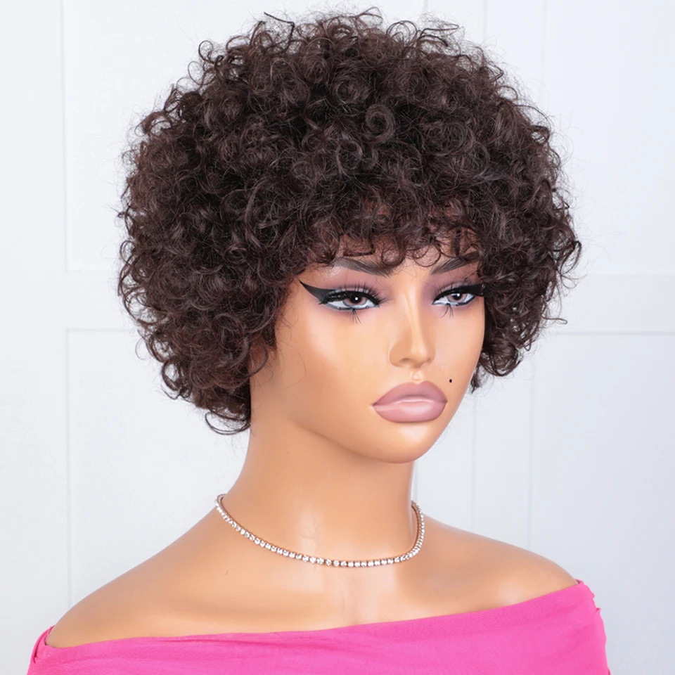 105g Weight Full Head Wigs Wig & Hair Extension Type Wigs Wig Accessories Short Curly Hair Wig Hairstyle Real Hair Hair Material Party, Stage, Street Occasion Women's Gender Casual, Hip-Hop, Simple Style Style Women's Casual Hip-Hop Simple Style Party Stage Street Real Hair Short Curly Hair Wigs 8