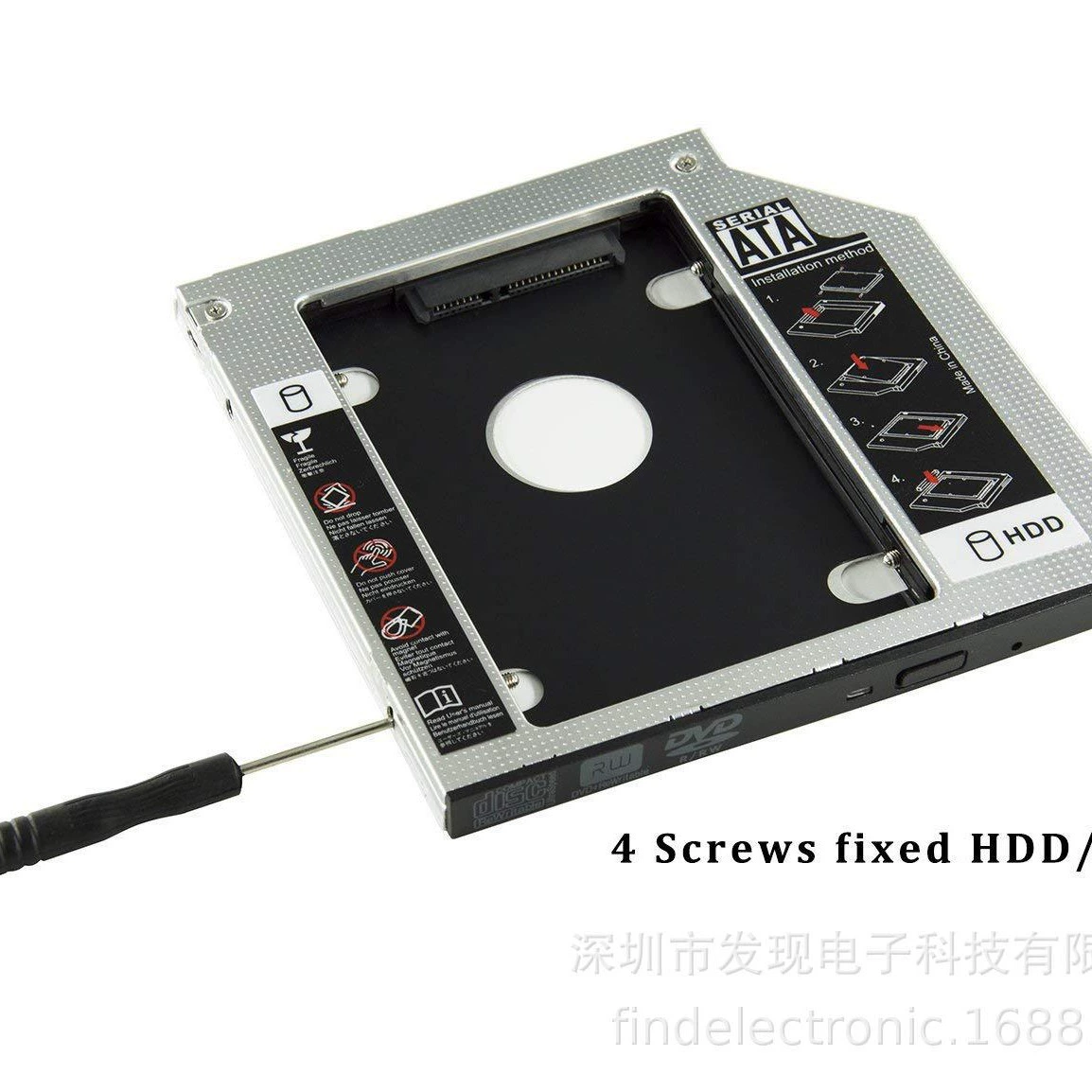 9.5 12.7mm Notebook Light Drive Hard Disk SATA Hard Drive Stand SECOND HDD CADDDY