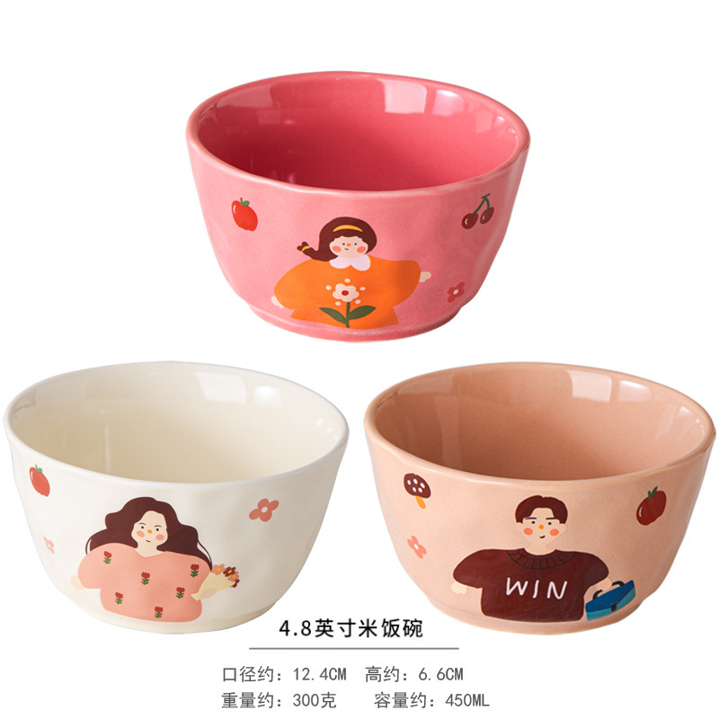 家庭用高見えかわいい親子2025年新作一人用特別カラー丼、特に見栄えの良い陶器|undefined