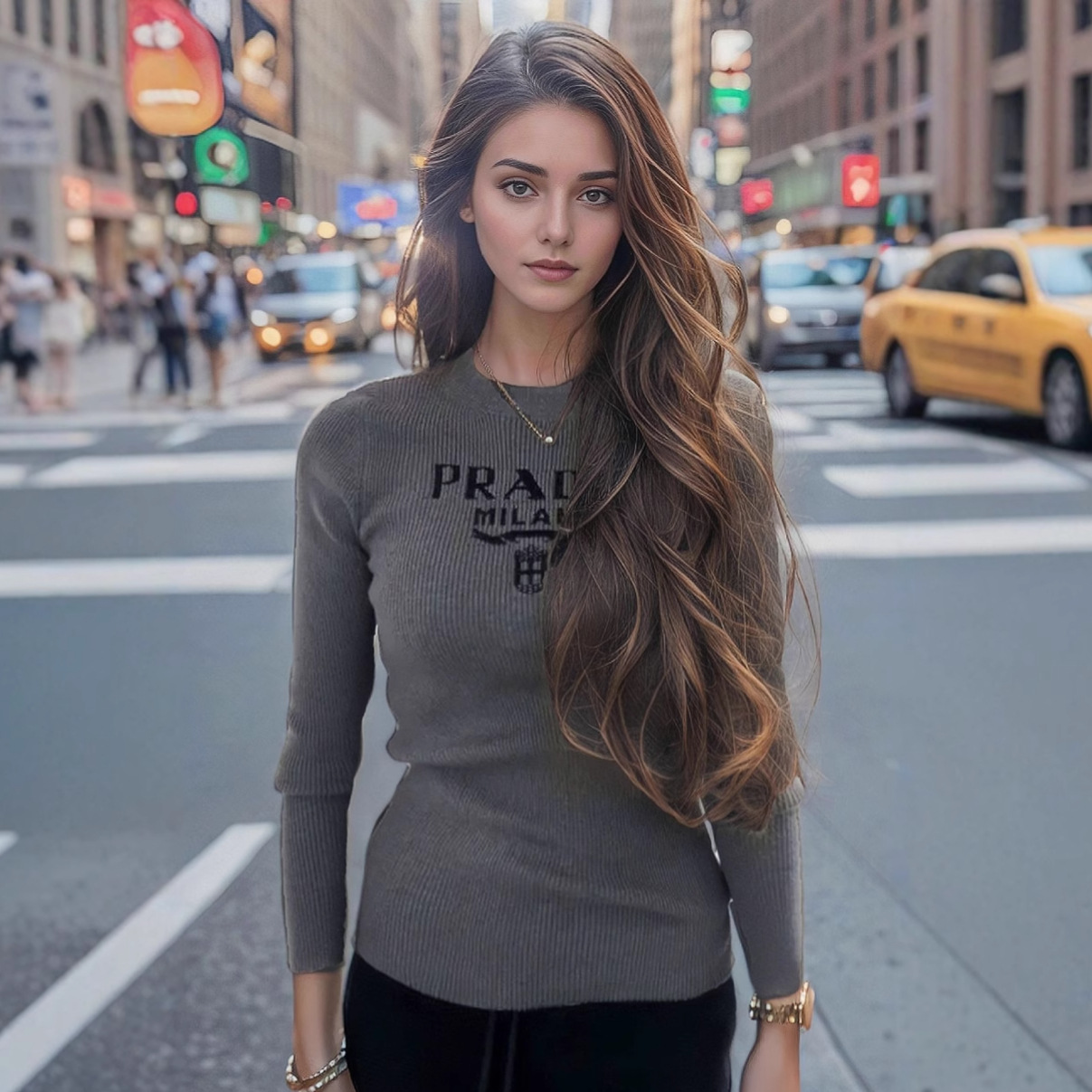 高版本p家秋季上衣南油高端女装羊毛打底内搭小香风高级感针织衫t