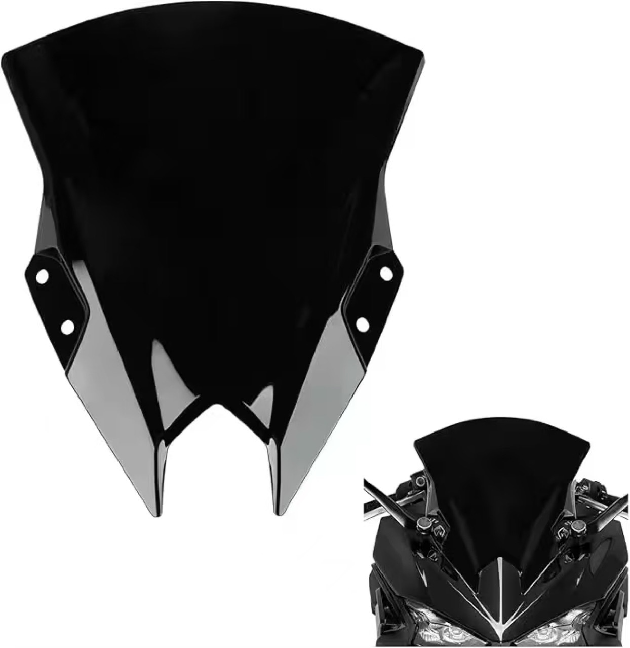 Suitable for Kawasaki Ninja500 2024 Original Windshield Front Windshield Deflector Accessories