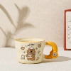 Orange bear (cute style) single cup