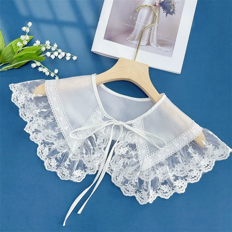 Cute universal false collar, Amazon, with embroidery