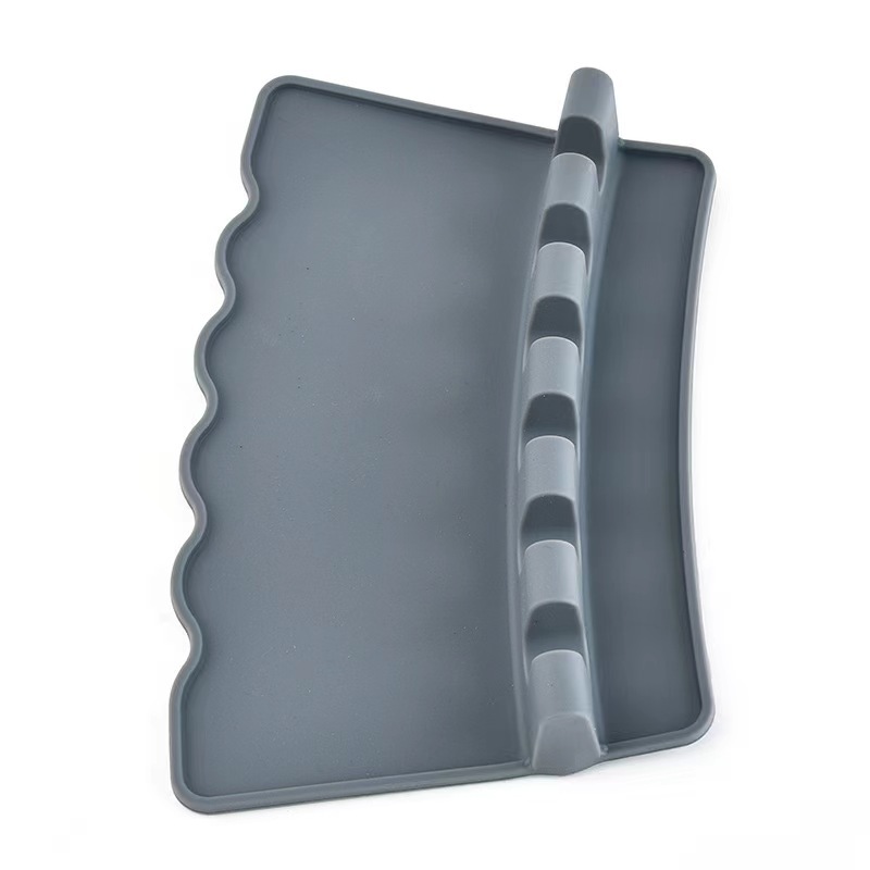 Amazon cuchara de silicona pad Dispositivo de almacenamiento cuchara de sopa estante de almacenamiento cuchara Dispositivo de almacenamiento cuchara de silicona pad espátula