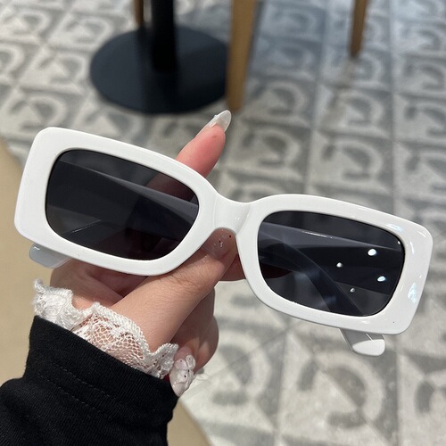 temu high-end large frame face-covering glasses new orange Korean style popular square retro sunglasses women's European and American sunglasses 