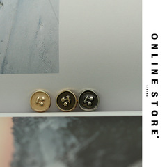 Cherry Small Metal Button for Women's Summer and Autumn Clothing, Easy to Match Shirts, Tops, Sleeve Collar Knit Sweater Buttons