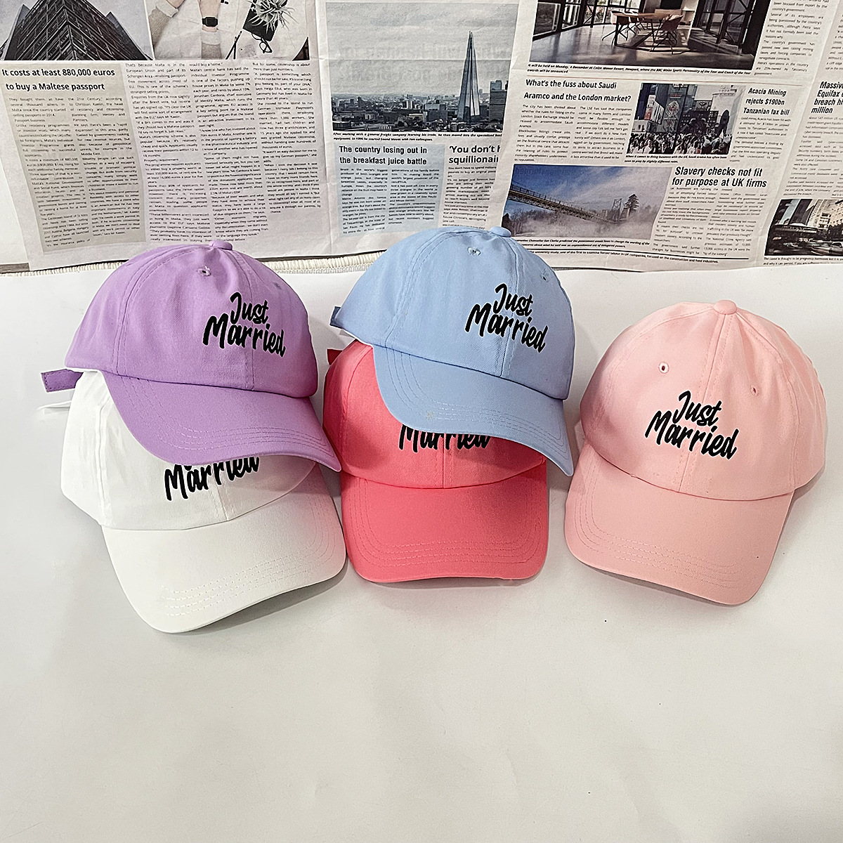 Unisex Just alphabet embroidered baseball cap Soft top with casual outdoor sports sun protection_voghion.com