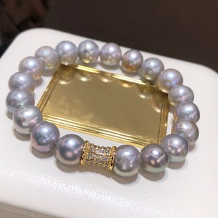 Live Explosions Natural Pearl Bracelet Freshwater Grey Pearl Bracelet Gifts for Mother Comparable to Really Many Hemp Bracelets