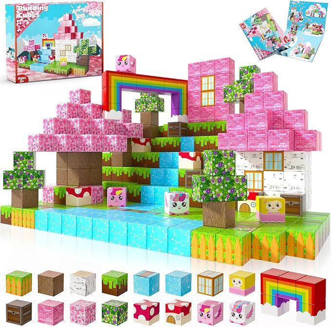 クロスボーダー Amazon My mc World 磁気ブロック クリスマス磁気ピース 子供用 DIY 磁気ビルディングブロックおもちゃ|undefined