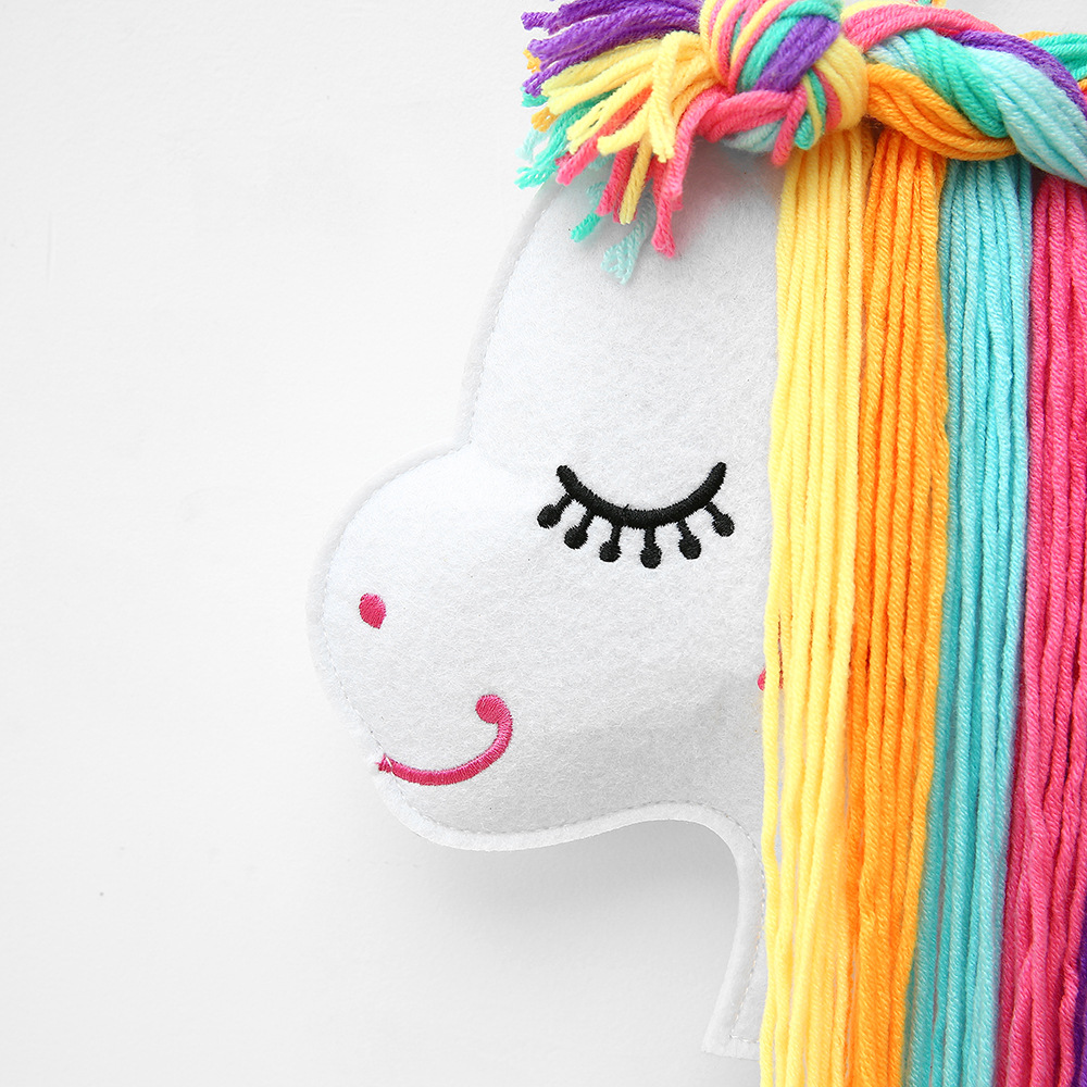 Cartoon Style Unicorn Felt Wool Wall Hanging 1 Piece display picture 8