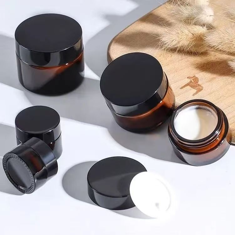 工場スポット茶色ボトルガラスクリーム化粧品ボトル10g20g30g50g100gフェイスクリームアイクリーム包装|undefined