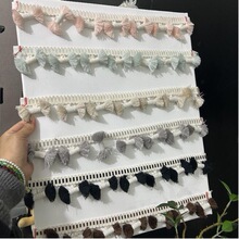 厂家现货扫把头流苏灯饰抱枕窗帘服装配饰涤纶排须花边吊穗批发