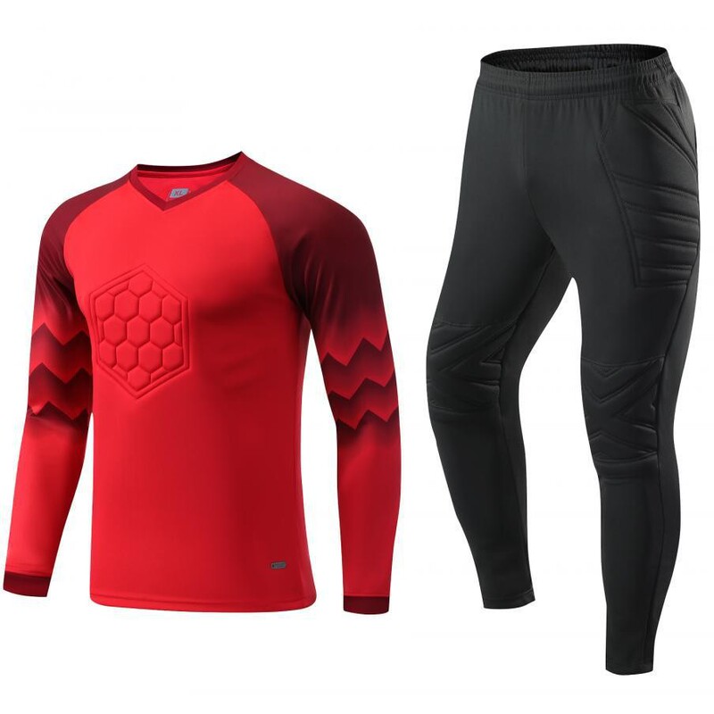 Goalkeeper Jersey Equipment Men's Football Goalkeeper Clothing Tops Pants Shorts Kidsren's Training Game Suit Printed Lo