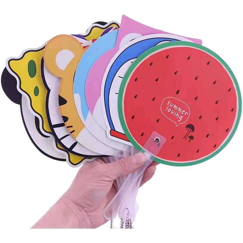 Летний корейский милый мультяшный маленький веер маленький подарок творческий маленький веер микро-бизнес развертки код маленький подарок