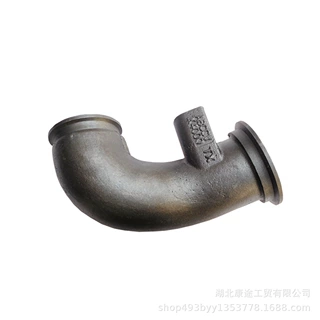 东风天龙汽车康明斯发动机增压器弯管1203015-K400