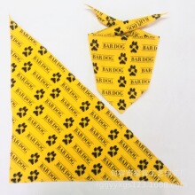 全棉活性丝网印花三角巾全涤方巾运动头巾宠物围巾口水巾绣花手帕