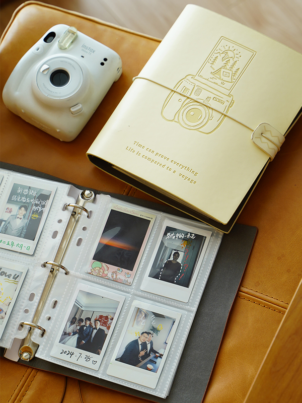 Polaroid Photo Album Four-Square Grids 3inch Mini Photo Paper Large-Capacity Loose-Leaf Photo Storage Book Others