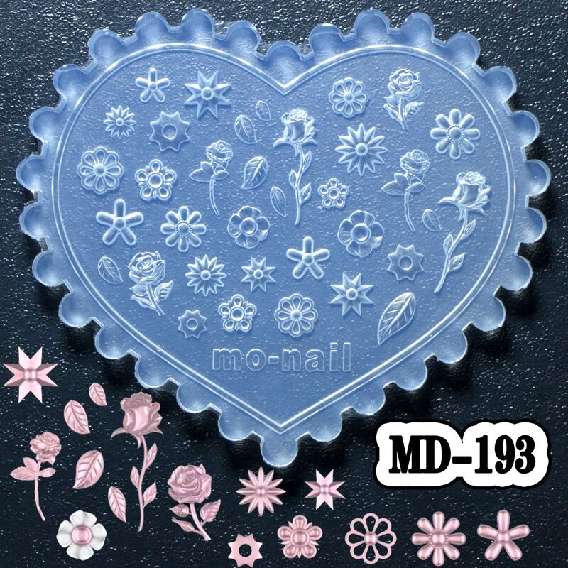 Exquisite Nail Art Mold Design, Food-Grade Silicone Material, Easy to Release, Making Creative Finger Art Within Reach