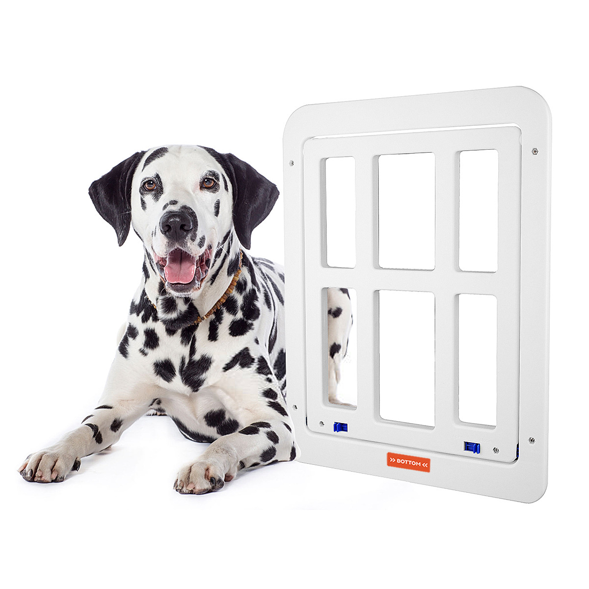 Suministros para mascotas nueva pantalla puerta perro gato puerta anti-mosquito mascota Plaid gato y perro puerta fábrica directa al por mayor