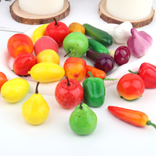 仿真迷你小水果摄影道具假蔬菜红苹果桔子柠檬仿真小水果装饰摆件