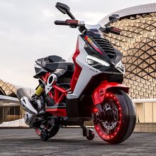 儿童电动摩托车两轮双人可坐大人大号可充电玩具车男女宝宝电瓶车