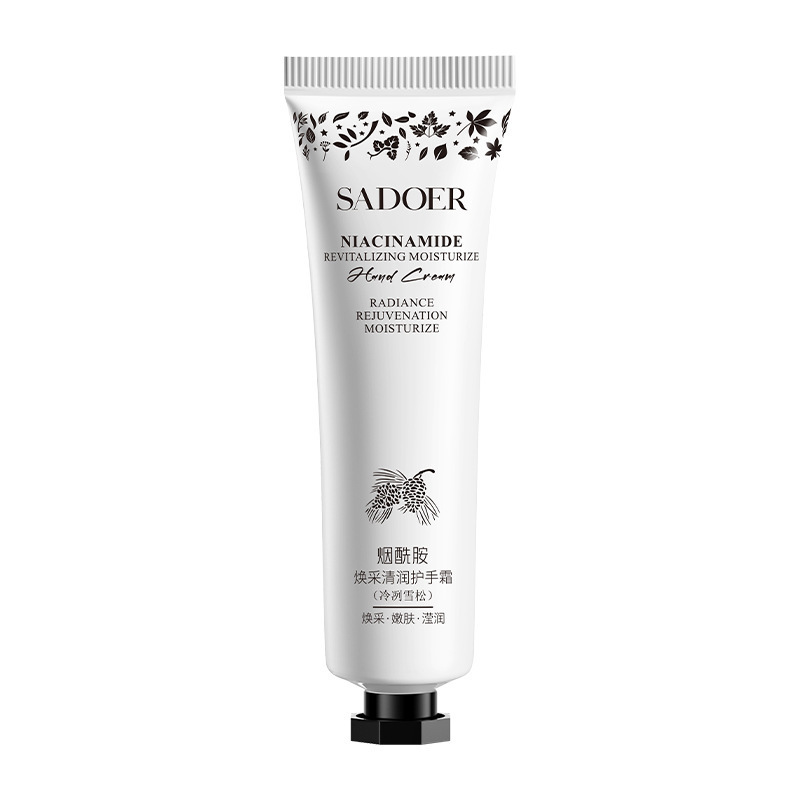 SADOER nicotinamida crema de manos humectante anti-agrietamiento crema de manos para el cuidado de la piel de otoño y invierno, pequeña rama de alto valor al por mayor