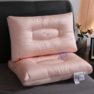 High-grade silk latex pillow three-dimensional feather velvet pillow embroidery pillow one-on-one shaped pillow neck pillow