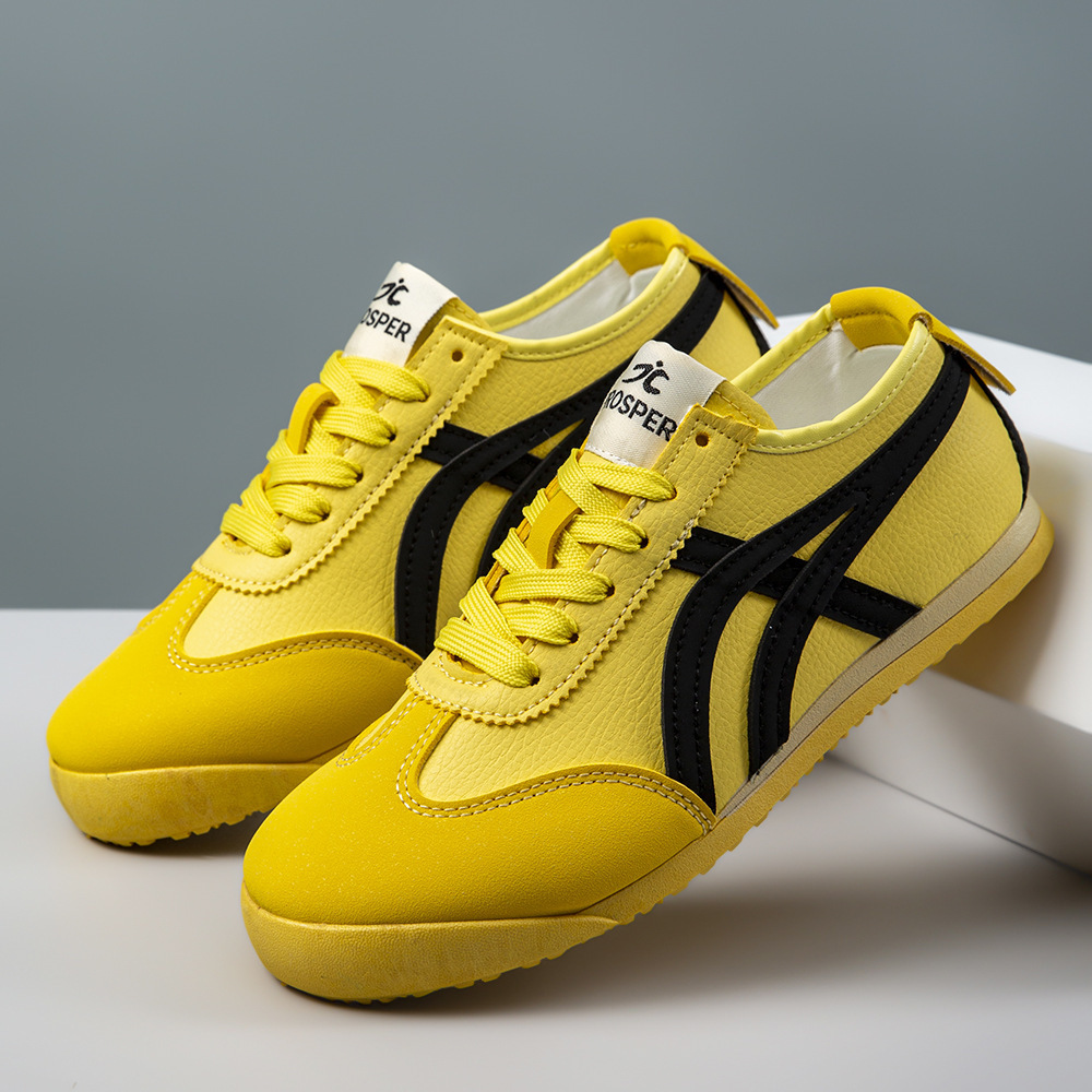 软底软面透气鞋男女同款皮面时尚休闲外贸批发户外阿甘鞋网红潮鞋