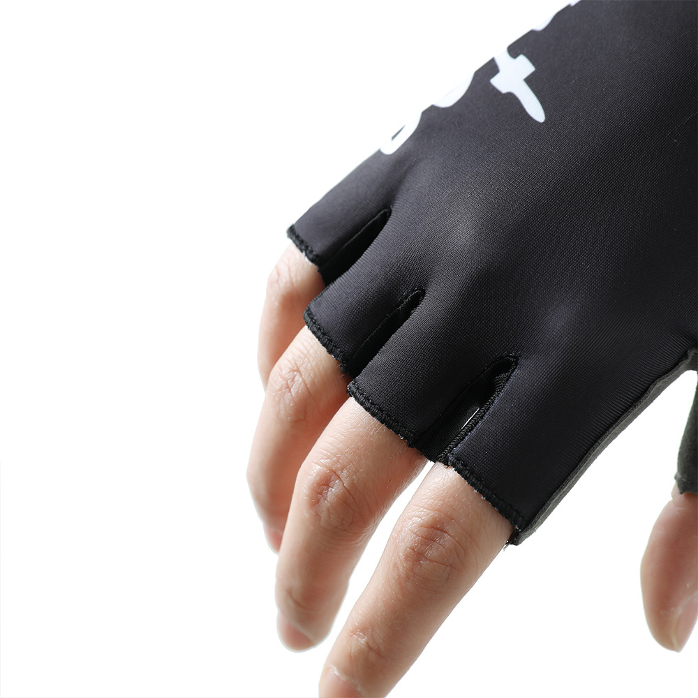 Guantes de medio dedo de ciclismo para hombres y mujeres, bicicletas de verano, transpirables y sombreado ligero, guantes antideslizantes de silicona para bicicletas