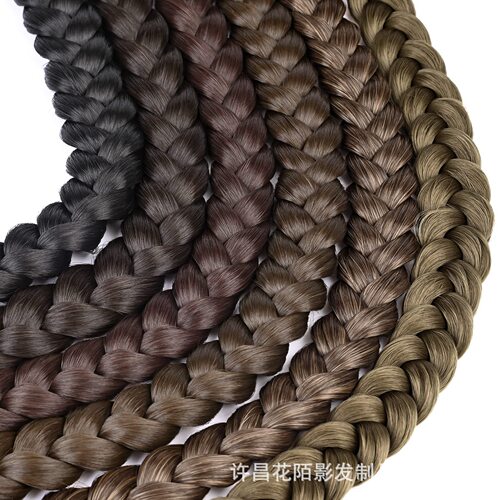 Eurasian false hair braid wig women wrapped style hair extension braided wig boxing ponytail hair extension new arrival
